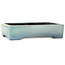 Maceta rectangular turquesa para bonsái de Aiba Koyou - 293 x 230 x 66 mm