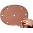 Ovale blauwe bonsaipot van Seizan (Reihou, Kataoka Katsushi, meester Seizan oven) - 345 x 255 x 52 mm