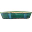 Ovaler grüner Bonsaitopf von Aiba Koyou – 372 x 303 x 70 mm