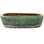Ovaler grüner Bonsai-Topf von Shuhou – 357 x 270 x 65 mm