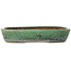 Pot ovale vert pour bonsaï de Shuhou - 357 x 270 x 65 mm
