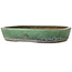 Vaso bonsai ovale verde di Shuhou - 357 x 270 x 65 mm