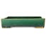 Maceta cuadrada verde para bonsái de Shuhou - 280 x 280 x 57 mm
