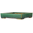 Maceta cuadrada verde para bonsái de Shuhou - 280 x 280 x 57 mm