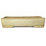 Maceta rectangular para bonsái en color blanco roto de Yamafusa - 287 x 218 x 60 mm