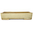 Pot à bonsaï rectangulaire blanc cassé de Yamafusa - 287 x 218 x 60 mm