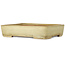 Maceta rectangular para bonsái en color blanco roto de Yamafusa - 287 x 218 x 60 mm
