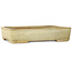 Rectangular off-white bonsai pot by Yamafusa - 287 x 218 x 60 mm