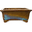 Rechteckiger braun-blauer Bonsai-Topf von Gyouzan – 342 x 288 x 115 mm