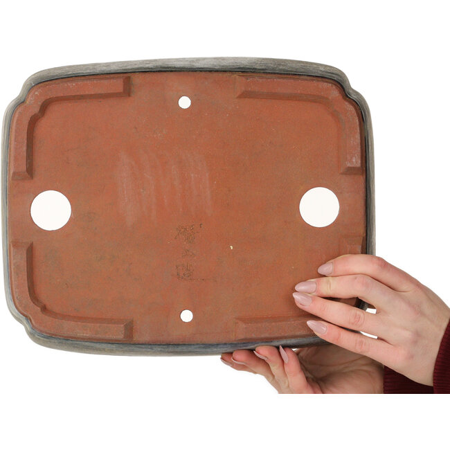 Maceta para bonsái marrón Mokko de Eime Yozan - 322 x 257 x 85 mm