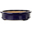 Maceta ovalada para bonsái azul oscuro de Hattori - 395 x 295 x 72 mm