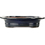 Vaso bonsai ovale blu scuro di Kakuzan - 455 x 380 x 95 mm