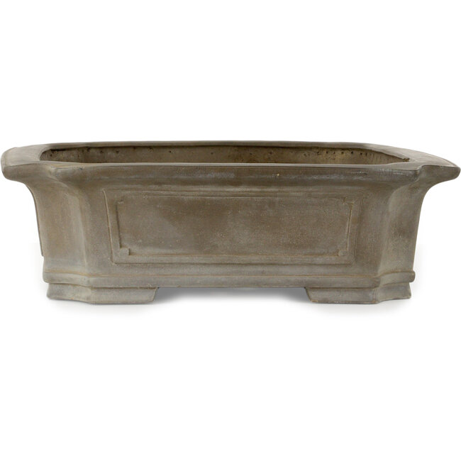 Rechteckiger, unglasierter Bonsai-Topf – 705 x 600 x 173 mm