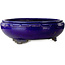 Ronde donkerblauwe bonsaipot van Kanto - 540 x 540 x 173 mm