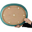 Ovale türkisfarbene Bonsaischale von Seizan (Reihou, Kataoka Katsushi, Meister Seizan-Ofen) – 557 x 465 x 105 mm