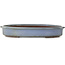 Oval blue bonsai pot by Yamaaki - 575 x 425 x 90 mm