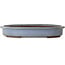 Oval blue bonsai pot by Yamaaki - 575 x 425 x 90 mm
