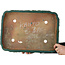 Pot à bonsaï rectangulaire vert de Kanto - 522 x 377 x 85 mm