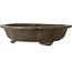 Lotus-shaped unglazed bonsai pot - 465 x 465 x 115 mm