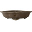 Lotus-shaped unglazed bonsai pot - 465 x 465 x 115 mm