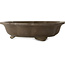 Lotus-shaped unglazed bonsai pot - 465 x 465 x 115 mm