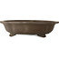 Lotus-shaped unglazed bonsai pot - 465 x 465 x 115 mm