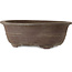 Oval unglazed bonsai pot - 590 x 470 x 195 mm