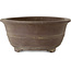 Oval unglazed bonsai pot - 590 x 470 x 195 mm