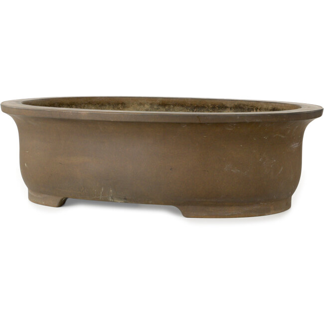 Ovale, ongeglazuurde bonsaipot van Maruhei - 615 x 455 x 180 mm