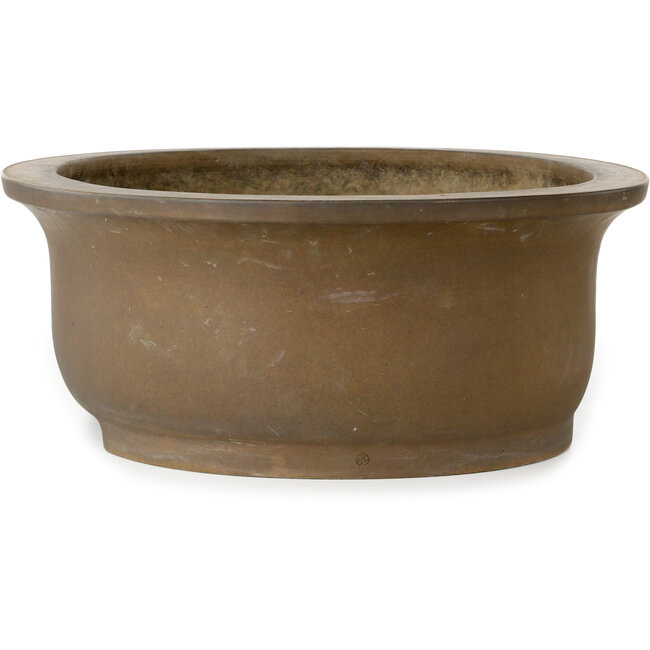Pot à bonsaï ovale non émaillé de Maruhei - 615 x 455 x 180 mm