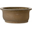 Pot à bonsaï ovale non émaillé de Maruhei - 615 x 455 x 180 mm