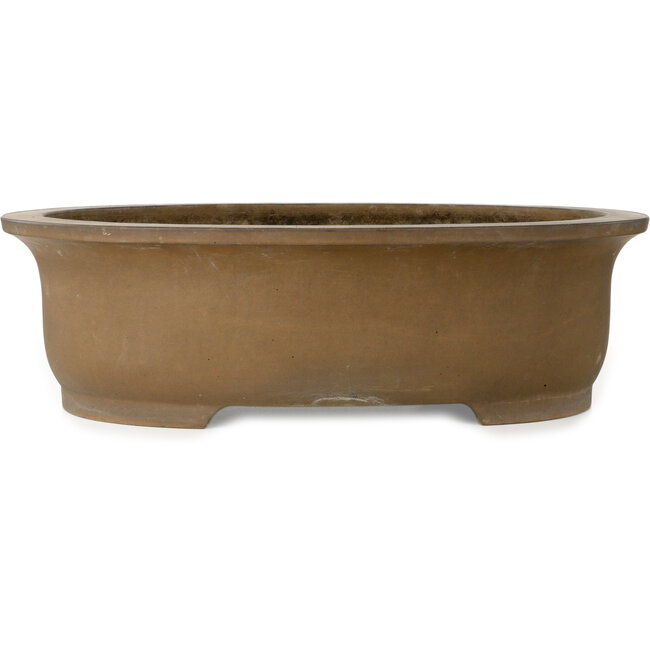 Pot à bonsaï ovale non émaillé de Maruhei - 615 x 455 x 180 mm