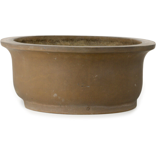 Pot à bonsaï ovale non émaillé de Maruhei - 615 x 455 x 180 mm
