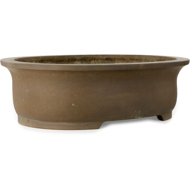 Ovale, ongeglazuurde bonsaipot van Maruhei - 615 x 455 x 180 mm