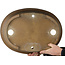 Pot à bonsaï ovale non émaillé de Maruhei - 615 x 455 x 180 mm