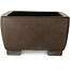 Maceta rectangular sin esmaltar para bonsái de Keizan - 555 x 407 x 227 mm