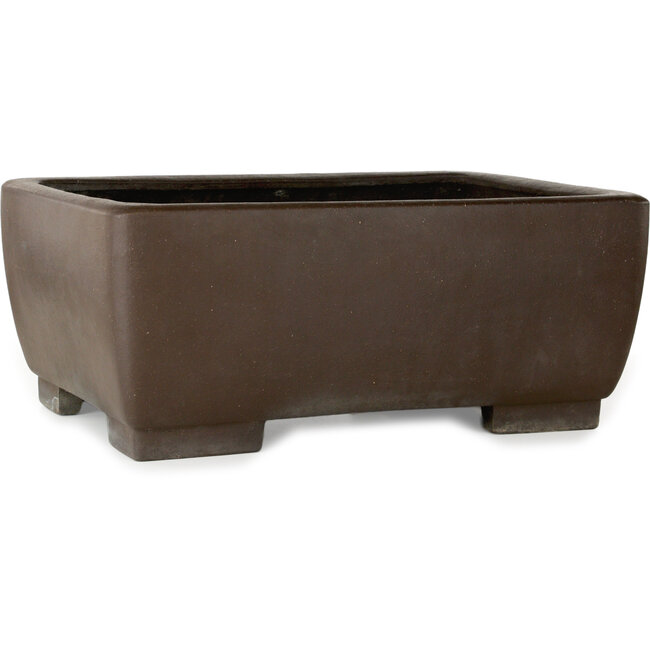 Maceta rectangular sin esmaltar para bonsái de Keizan - 555 x 407 x 227 mm