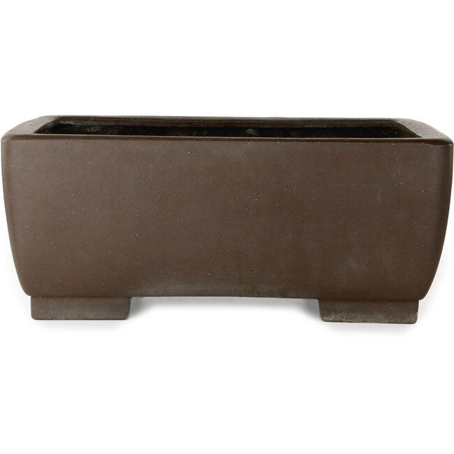 Pot à bonsaï rectangulaire non émaillé de Keizan - 555 x 407 x 227 mm