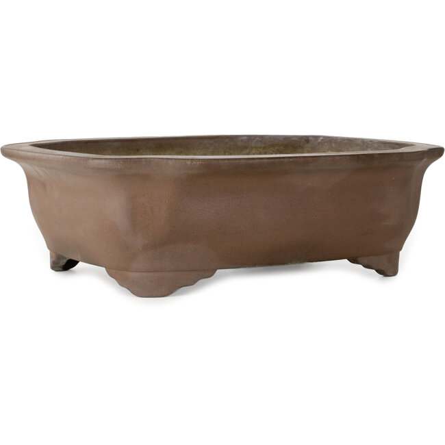 Mokko unglazed bonsai pot by Keizan - 565 x 443 x 168 mm