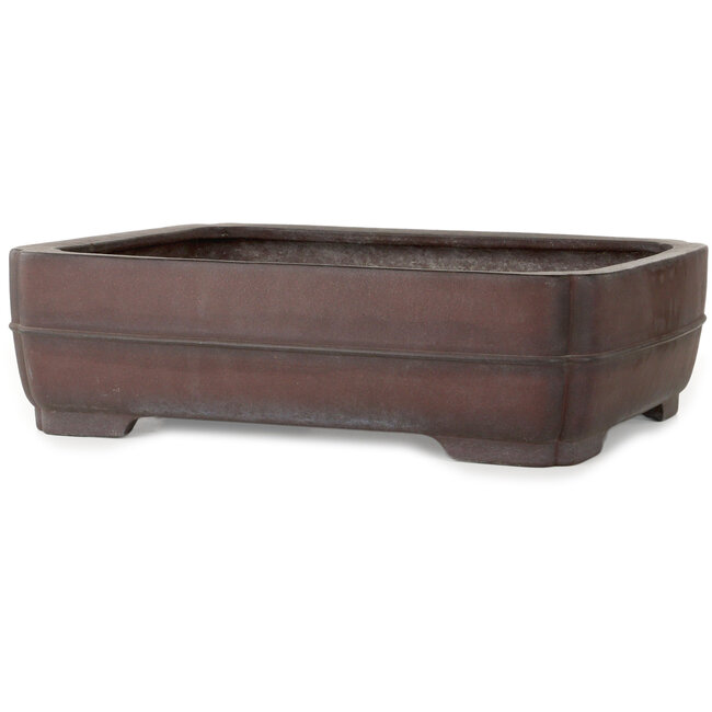 Vaso bonsai rettangolare non smaltato di Yamaaki - 495 x 395 x 145 mm