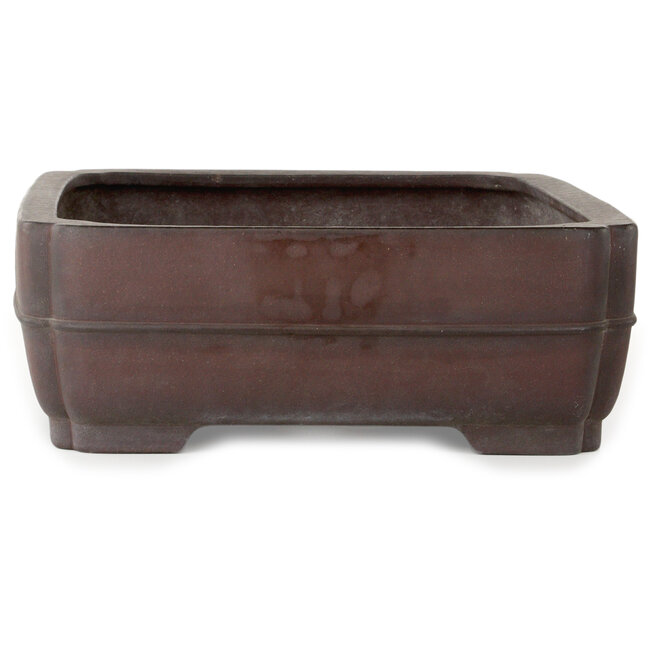 Pot à bonsaï rectangulaire non émaillé de Yamaaki - 495 x 395 x 145 mm