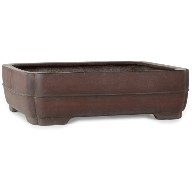 Pot à bonsaï rectangulaire non émaillé de Yamaaki - 495 x 395 x 145 mm