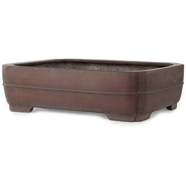 Pot à bonsaï rectangulaire non émaillé de Yamaaki - 495 x 395 x 145 mm