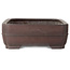 Rectangular unglazed bonsai pot by Yamaaki - 495 x 395 x 145 mm