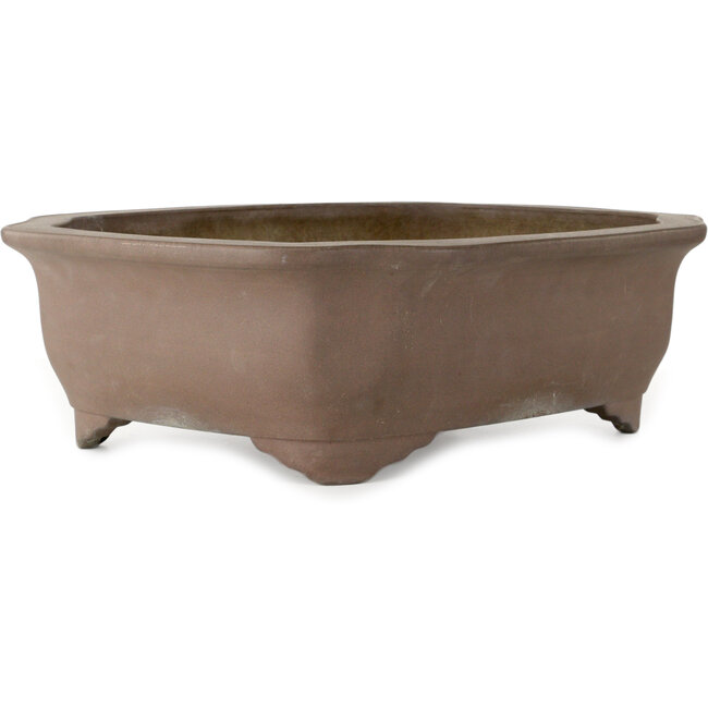 Unglasierte Bonsaischale „Mokko“ von Keizan – 560 x 445 x 170 mm