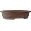 Oval unglazed bonsai pot by Seizan (Mr. Kataoka Makoto) - 657 x 525 x 152 mm