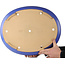Ovale blauwe bonsaipot van Seizan (Reihou, Kataoka Katsushi, meester Seizan oven) - 565 x 450 x 115 mm