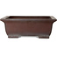 Pot à bonsaï rectangulaire non émaillé de Yamaaki - 505 x 403 x 182 mm