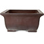 Maceta rectangular sin esmaltar para bonsái de Yamaaki - 505 x 403 x 182 mm