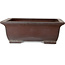 Maceta rectangular sin esmaltar para bonsái de Yamaaki - 505 x 403 x 182 mm